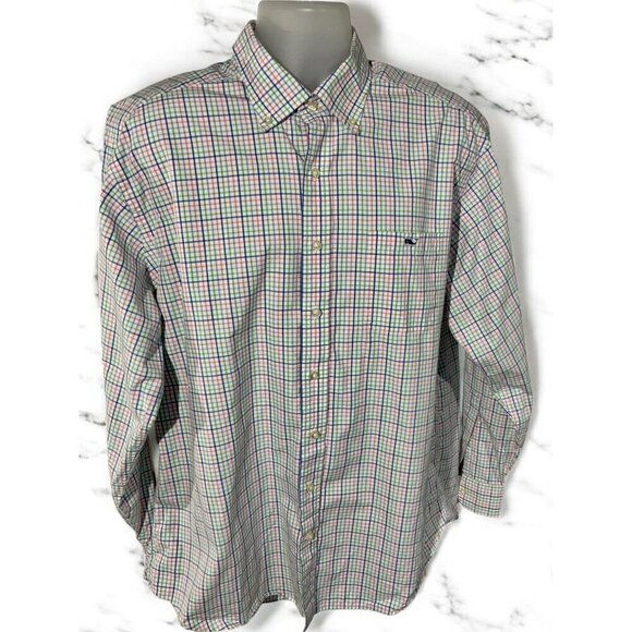 Vineyard Vines Mens Tucker Shirt XL Multicolor Plaid Button Down Long Sleeve - Picture 2 of 7